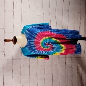 Spirit Halloween Hippie Tie Dye Oversized Tee
